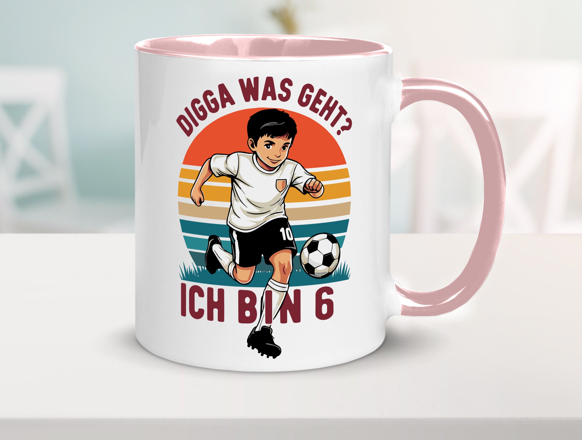6 Geburtstag | Jahre Digga was geht ab Fußball lustiger Spruch Geschenk
