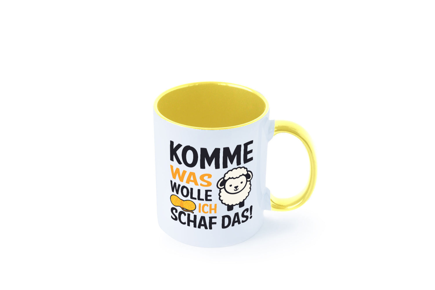 Komme was wolle, ich schaf das | Wolle Humor Geschenkidee Tasse