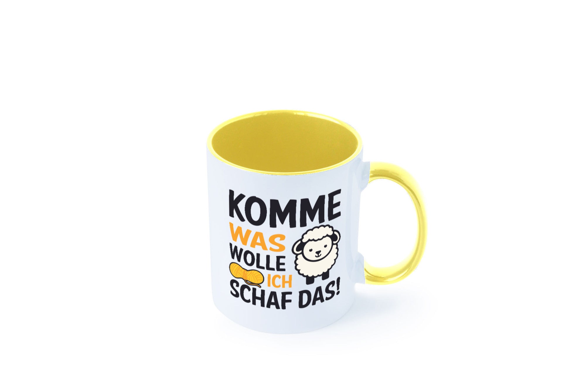 Komme was wolle, ich schaf das | Wolle Humor Geschenkidee Tasse