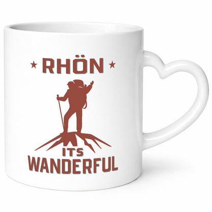 Rhön ist wanderful | Wanderer Berge lustig Humor Geschenkidee Geschenk Tasse