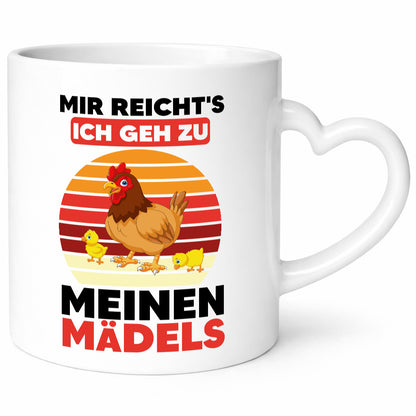 Ich geh zu meinen Mädels | Hühner Retro Vintage Landwirt Geschenk Humor