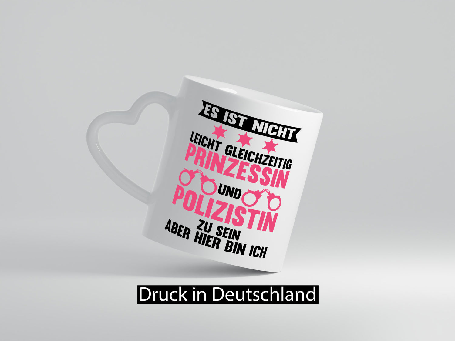 Nicht leicht Prinzessin und Polizistin zu sein Humor Geschenkidee Tasse