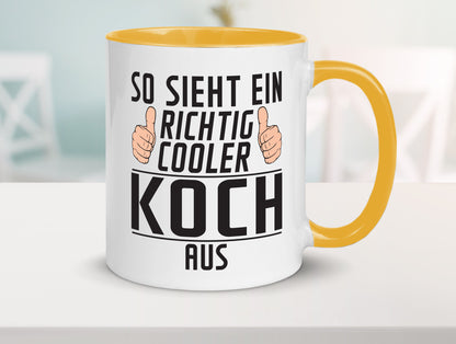 Richtig Cooler Koch | Chefkoch Humor Arbeit Kollegen Büro Geschenkidee Tasse