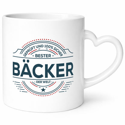 Geprüft und sicher: Bäcker | Bäckerei Backen Konditor Humor Geschenkidee Tasse