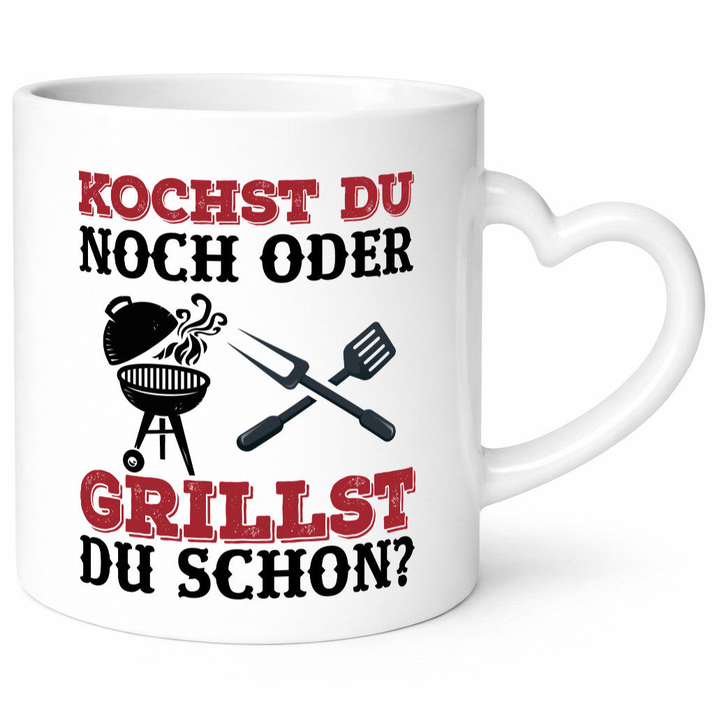 Grillst du schon? | Spruch Tasse Grillen Männer Geschenkidee Humor