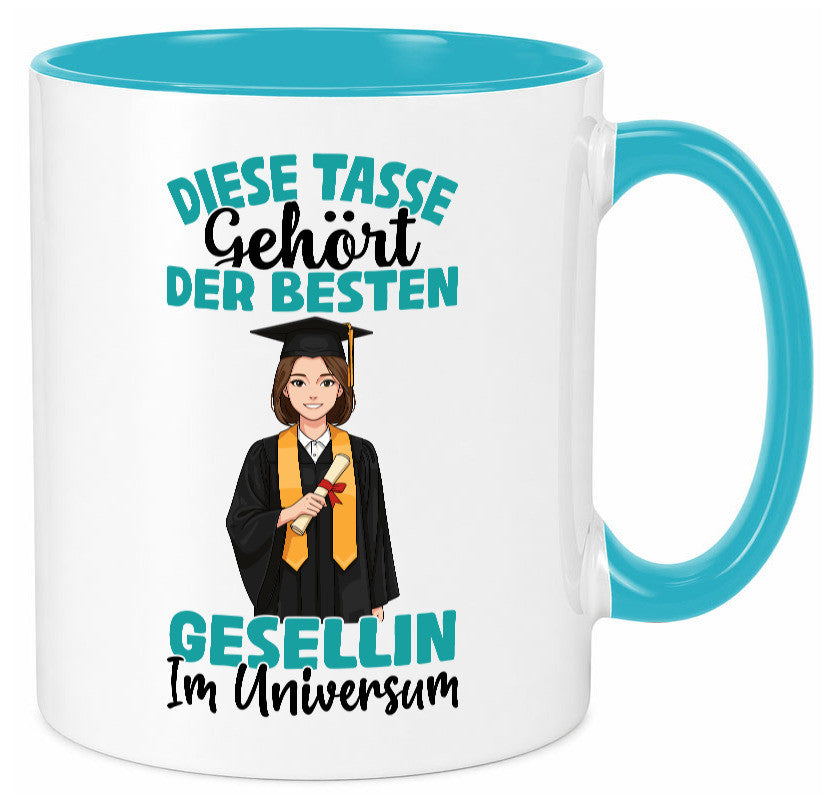 Im Universum: Gesellin | Handwerkerinnen lustiger Spruch Geschenk Humor