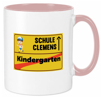 Bye Kindergarten | Schule Clemens Geschenkidee Humor Tasse