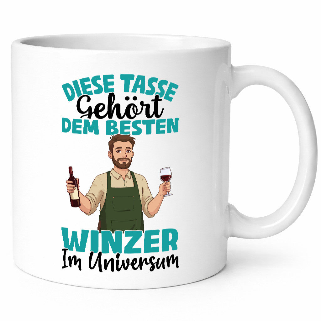 Im Universum: Winzer | Weinbauer Wein Geschenkidee Humor Tasse