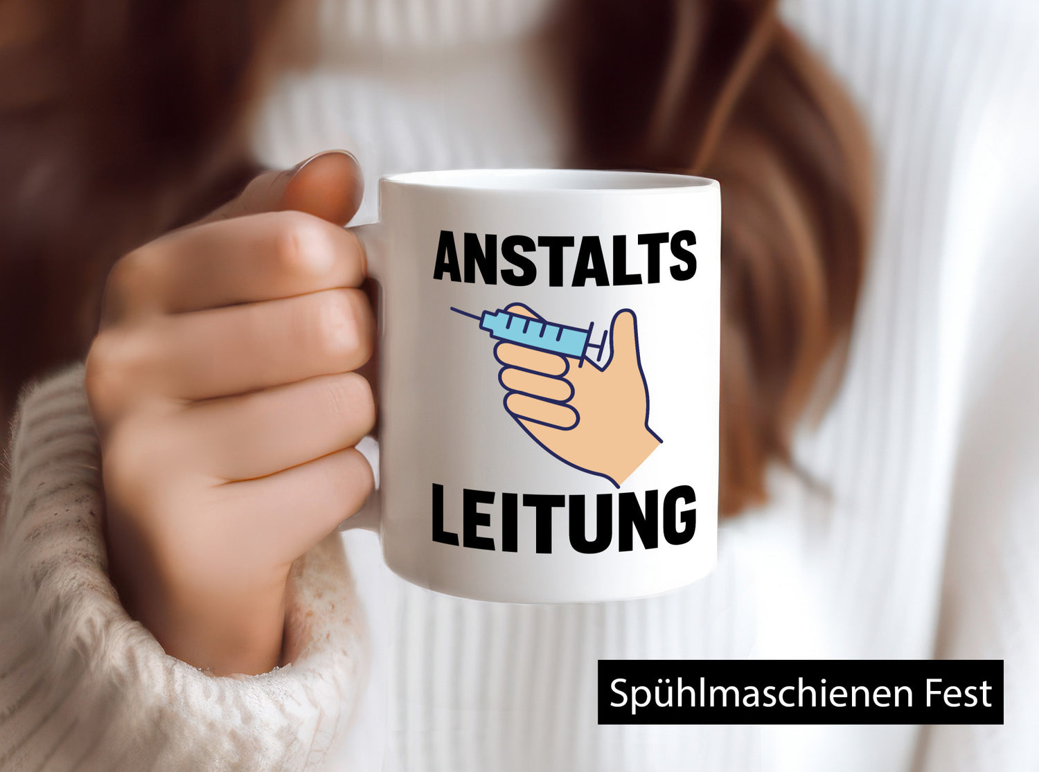 Anstaltsleitung v2 lustig Humor Geschenkidee Geschenk Tasse