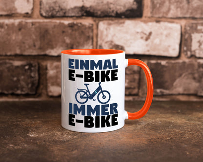 E-Bike Fahrer | Radfahrer Tasse Fahrrad Elektrorad lustiger Spruch Geschenk