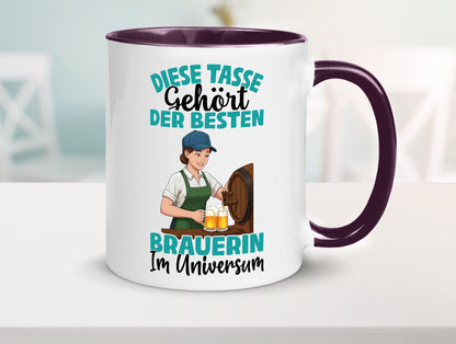 Im Universum: Brauerin | Bier Brauerei lustiger Spruch Geschenk Humor