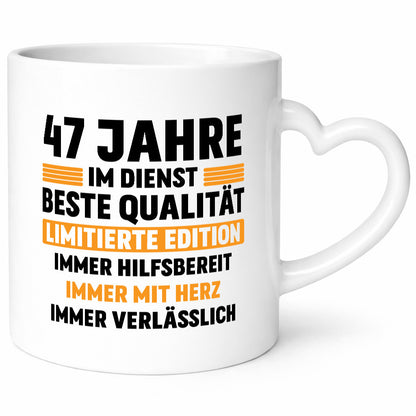 47 Jahre im Dienst | Jubiläum Arbeit v2 lustiger Spruch Geschenk Kollegen Büro