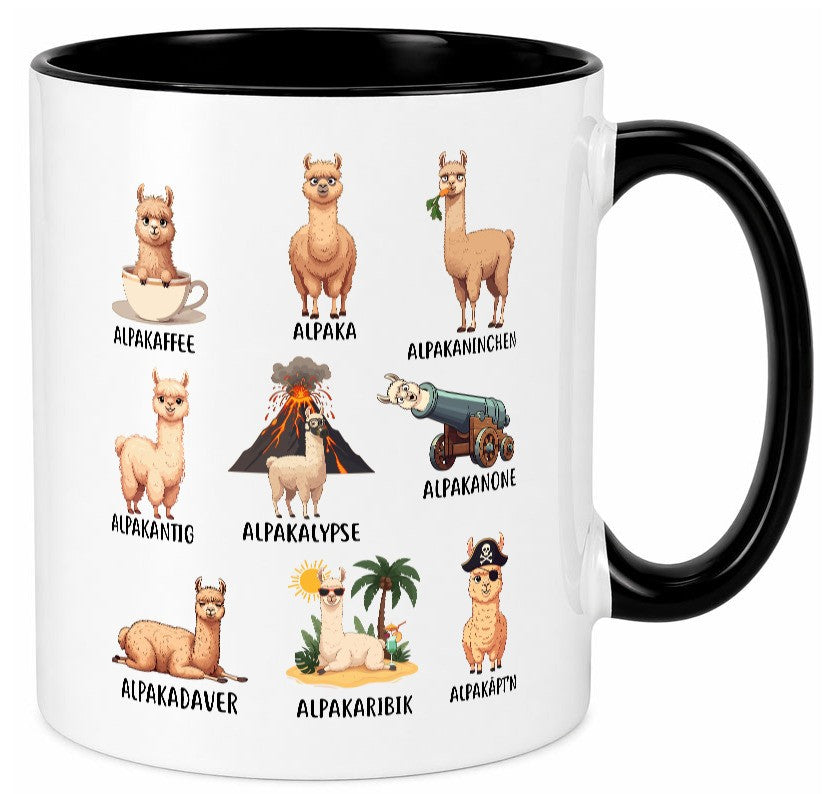 Lama | Wortspiel Alpakaherde Geschenk Humor Geschenkidee lustiger Spruch Tasse
