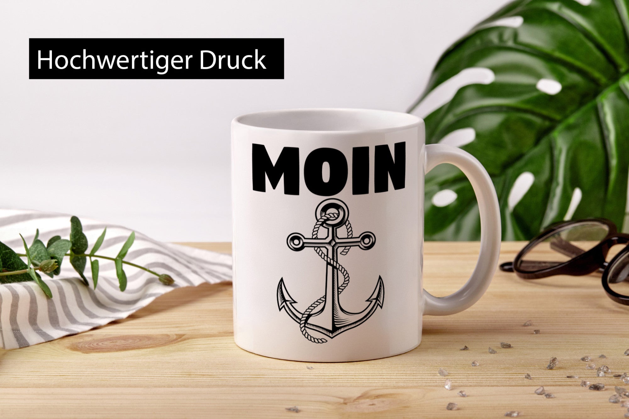 Moin Anker | Norddeutschland Tasse Norddeutscher Humor Geschenkidee