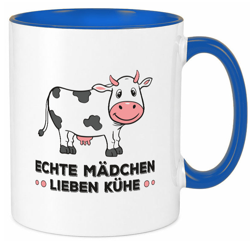Echte mädchen lieben Kühe | Farm Farmer Bauer lustiger Spruch Geschenk Humor