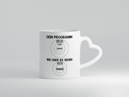 Wie User dein Programm sehen | Programmierer Magie Witz Geschenkidee Humor Tasse