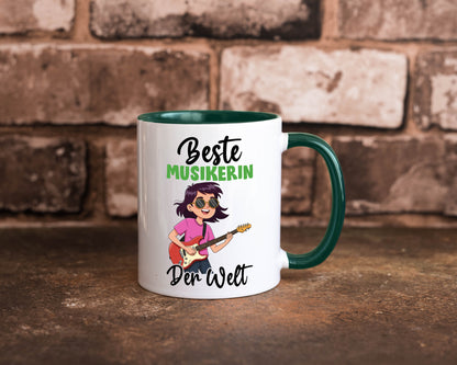 Beste Musikerin | Musik Musikantin v2 Geschenkidee Humor Tasse