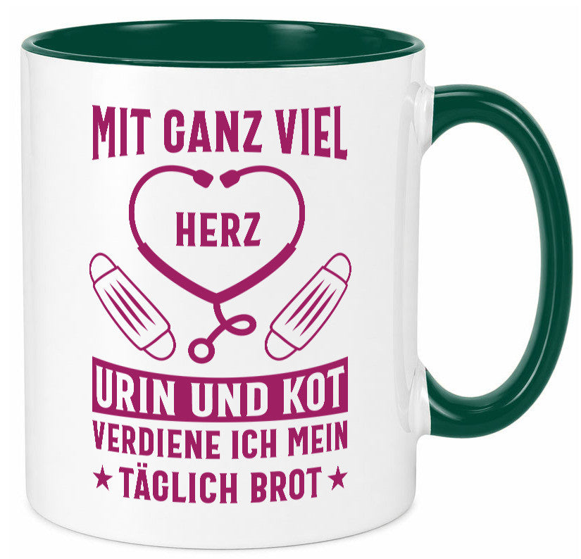 Herz, Urin, Kot, damit verdien ich mein Brot | Stethoskop Geschenk Humor