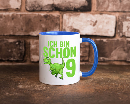 9. Geburtstag | 9 Jahre Dino Dinosaurier Geschenkidee Humor Tasse