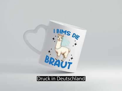 Ich Bims die Braut | Lama JGA Hochzeit lustig Humor Geschenkidee Geschenk Tasse