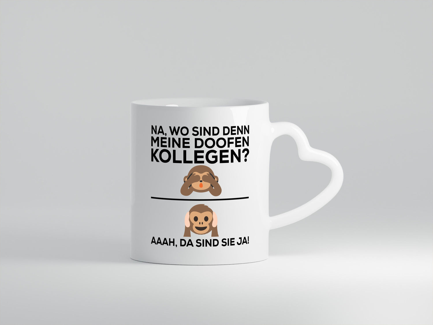 Doofe Kollegen | Bürotasse lustig Affe Arbeitsplatz Geschenkidee Arbeit Büro