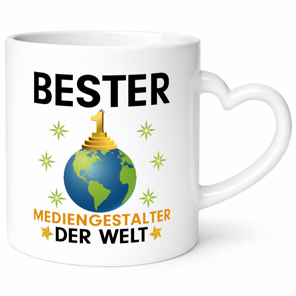 Welt Bester Mediengestalter | Medien lustig Humor Geschenkidee Geschenk Tasse