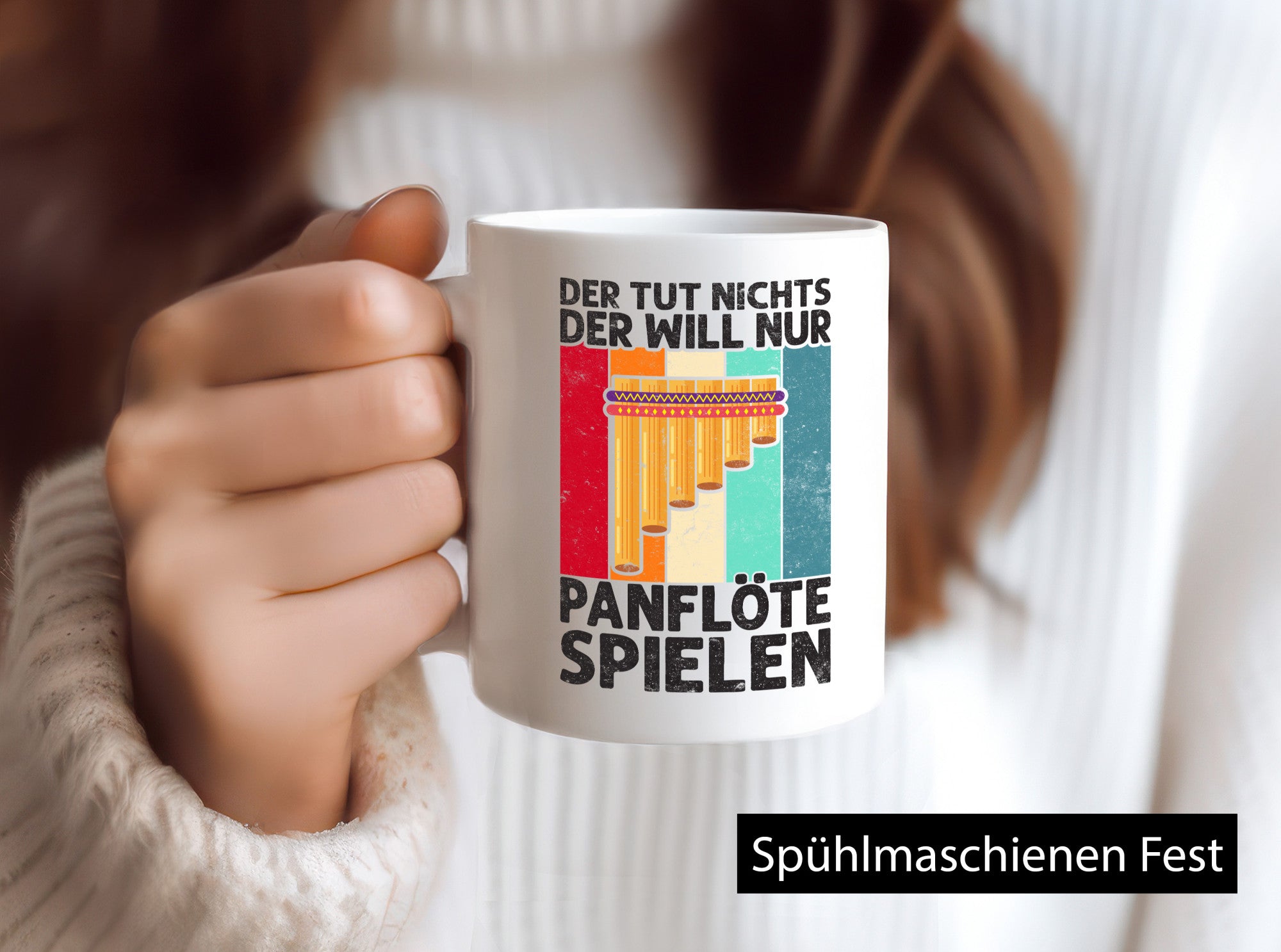 Will nur Panflöte Spielen | Panflötenspieler lustig Humor Geschenkidee Geschenk