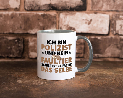 Ich bin kein Faultier: Polizist | Polizei v2 lustig Tierliebhaber Humor