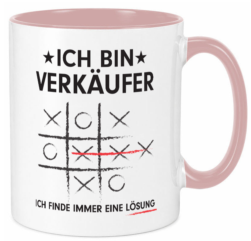 Löse Probleme: Verkäufer | Kollege Verkaufsjob v3 Geschenk Arbeit Kollegen Büro Tasse
