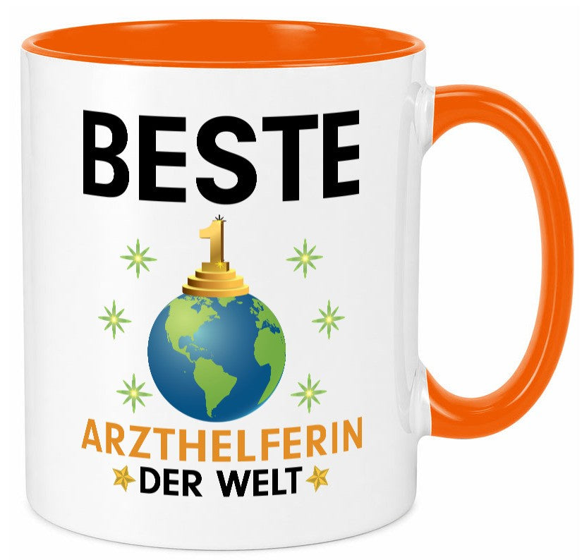 Welt Beste Arzthelferin | Fachangestellte Medizin lustig Humor Geschenkidee Tasse