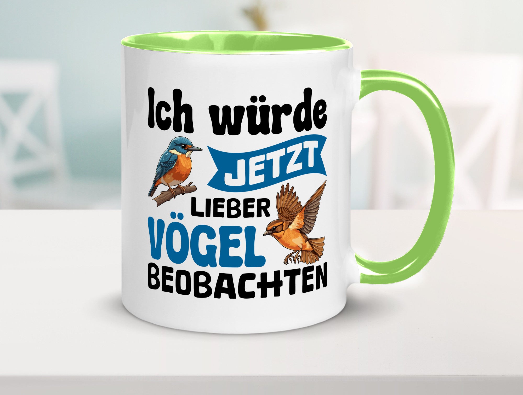 Vögel beobachten | Vogel lustig Humor Geschenkidee Geschenk Tasse