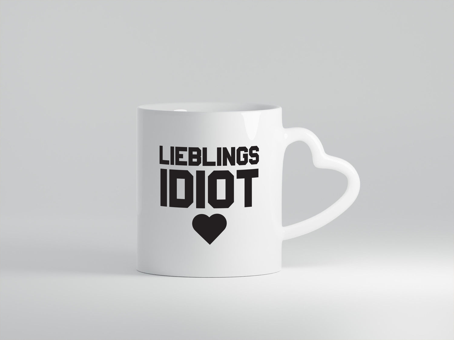 Lieblingsidiot | Tasse schwarz weiß Freund Freundin lustiger Spruch Geschenk