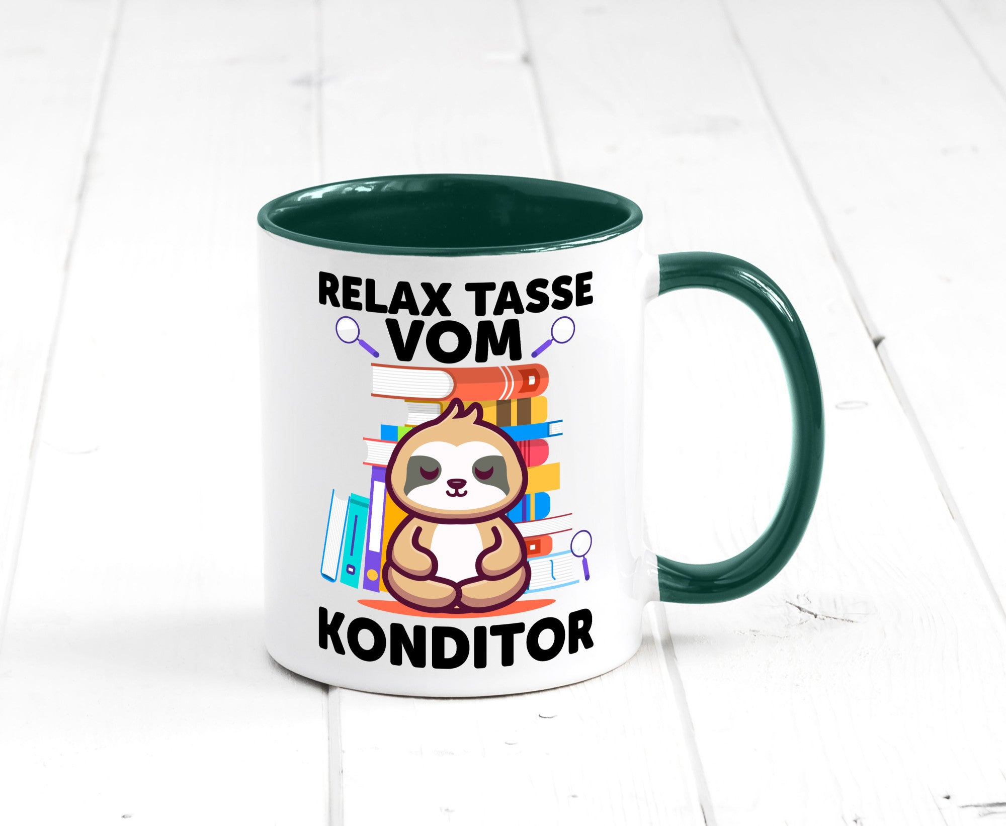 Relax Tasse: Konditor | Konditorei lustiger Spruch Geschenk Humor Geschenkidee