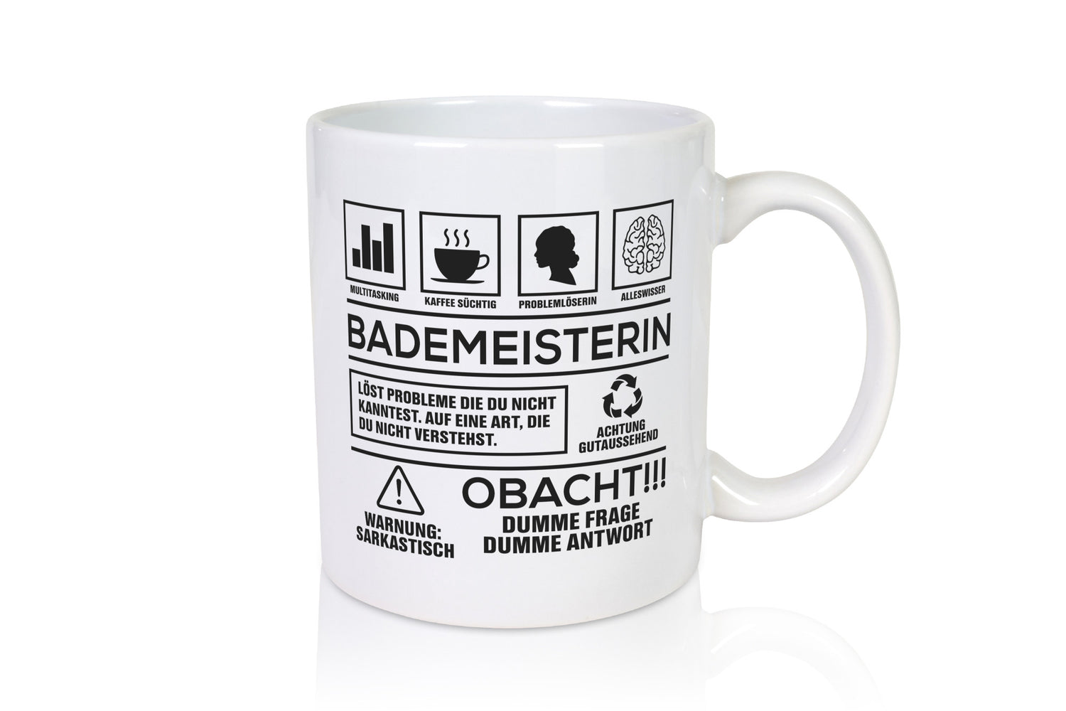 Achtung Probleme Bademeisterin | Schwimmmeisterin Geschenk Humor Geschenkidee