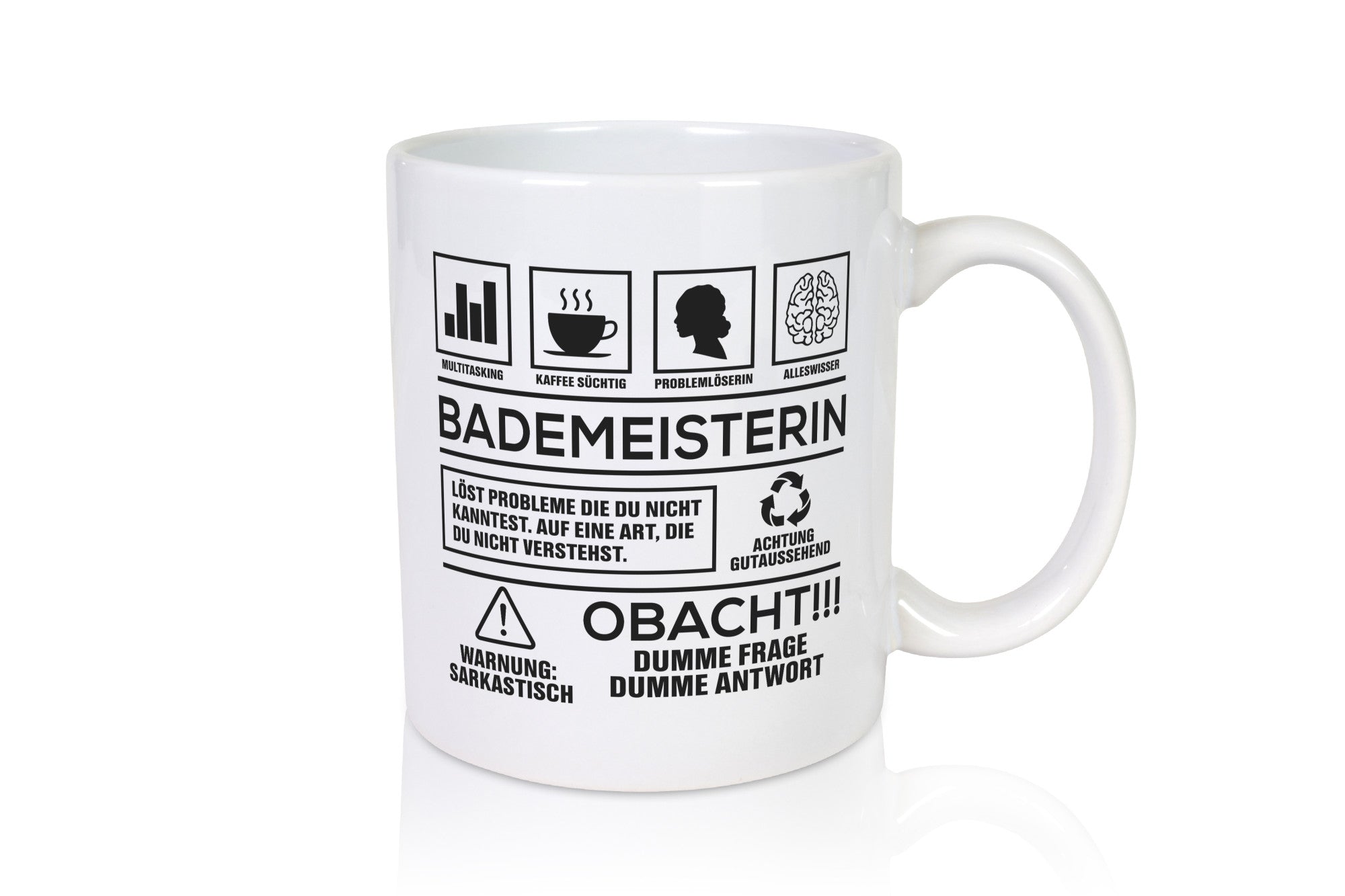 Achtung Probleme Bademeisterin | Schwimmmeisterin Geschenk Humor Geschenkidee
