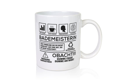 Achtung Probleme Bademeisterin | Schwimmmeisterin Geschenk Humor Geschenkidee