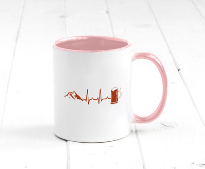 Berge und Bier | Wandern Wanderer Biertrinken Geschenkidee Humor Tasse