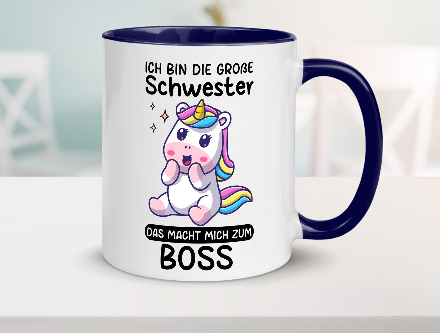 Große schwester macht mich zum Boss | Einhorn Geschwister lustiger Spruch
