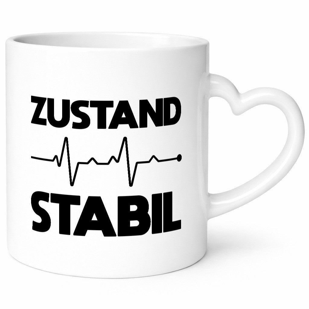 Zustand Stabil | Herzschlag Heartbeat lustiger Spruch Geschenk Humor