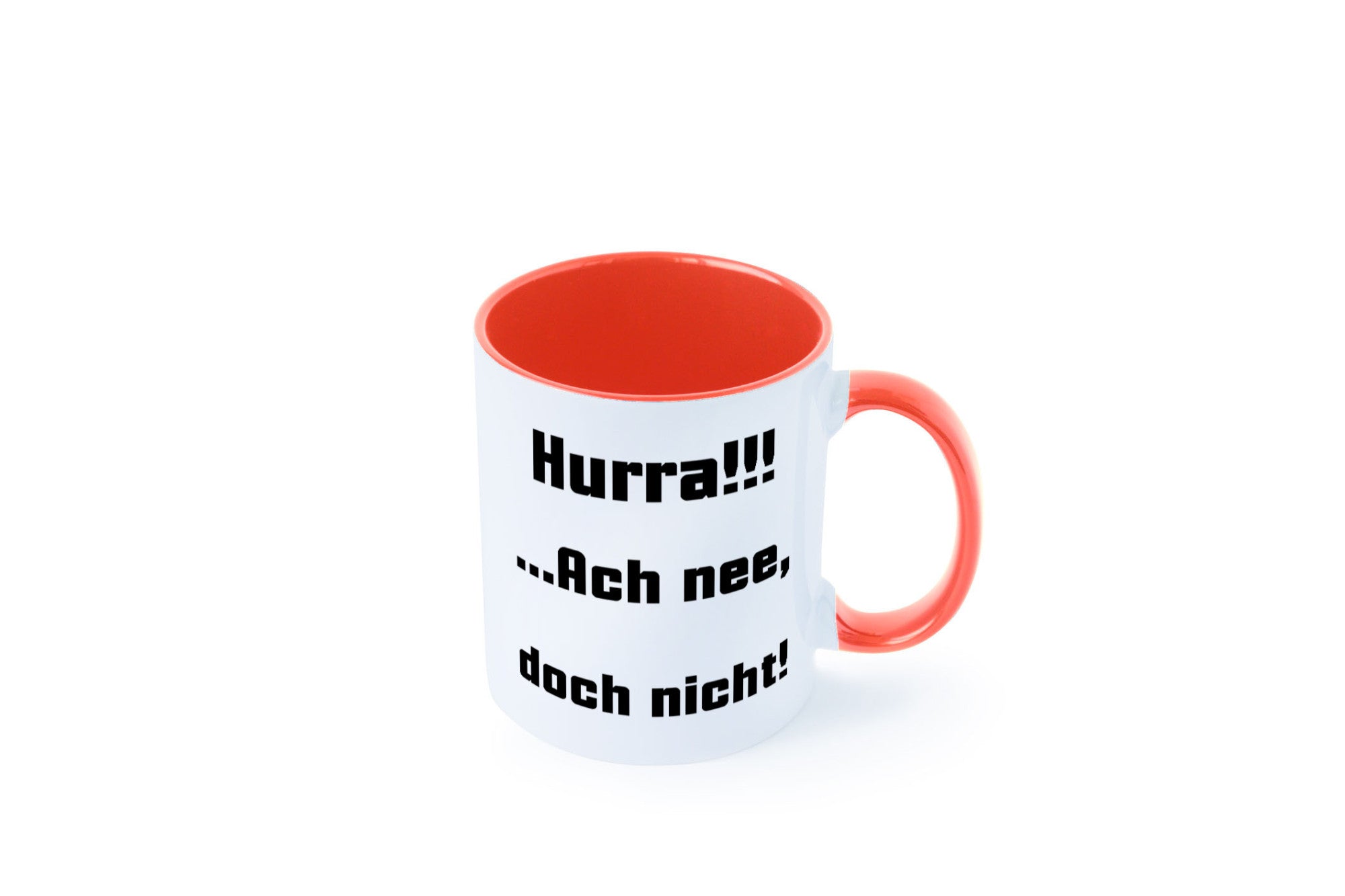 Hurta ach nee, doch nicht Geschenk Humor Geschenkidee lustiger Spruch Tasse