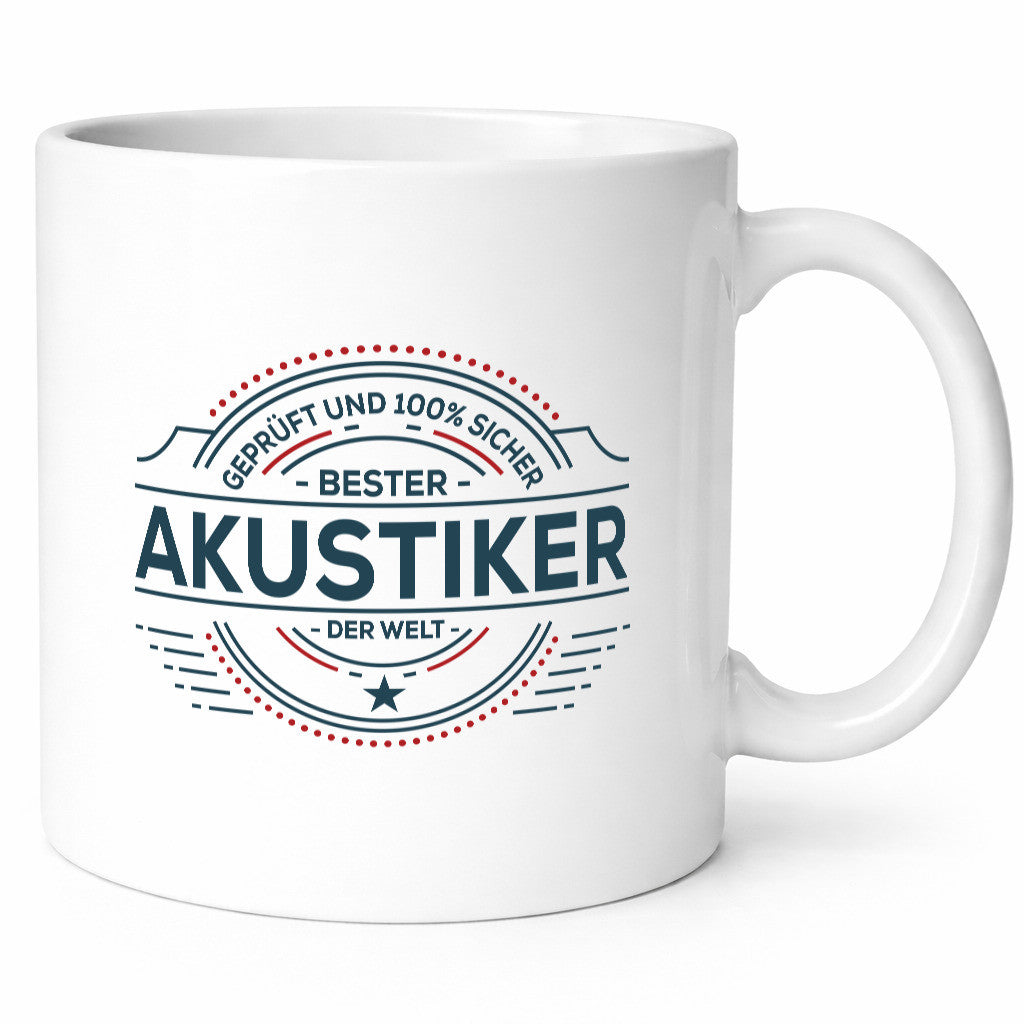 Geprüft und sicher: Akustiker | Akustik Hörgeräteakustik Geschenk Humor