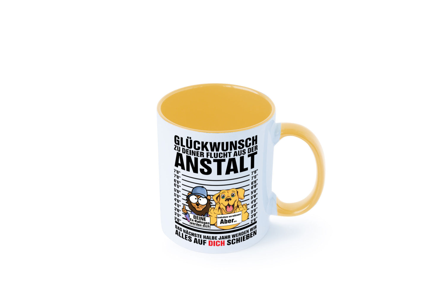 Glückwunsch zu deiner Flucht | Abschiedgeschenk v3 Geschenk Humor Geschenkidee