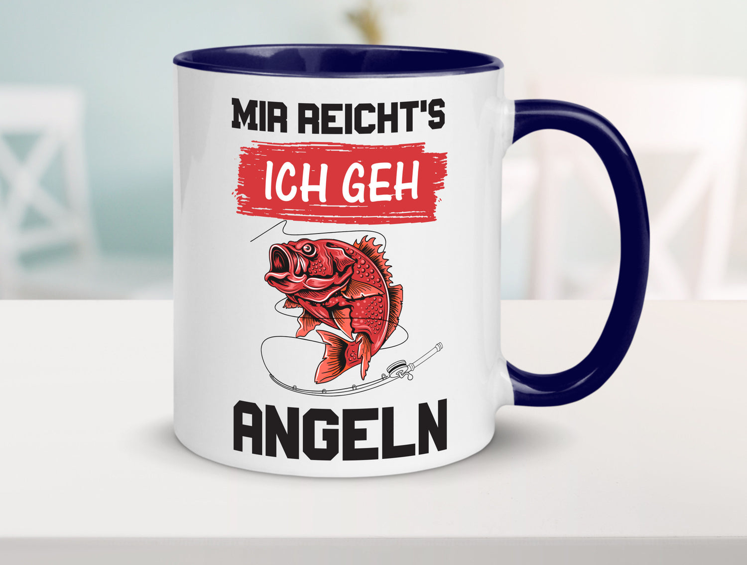 Ich geh angeln | Angler Tasse Fisch Fischer Humor lustig Geschenkidee Geschenk
