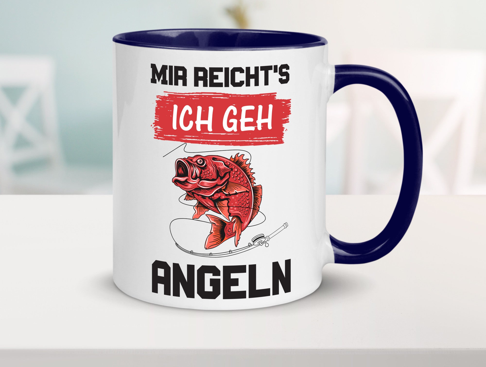 Ich geh angeln | Angler Tasse Fisch Fischer Humor lustig Geschenkidee Geschenk