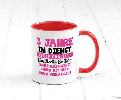 3 Jahre im Dienst | Jubiläum Arbeit v10 lustiger Spruch Geschenk Kollegen Büro