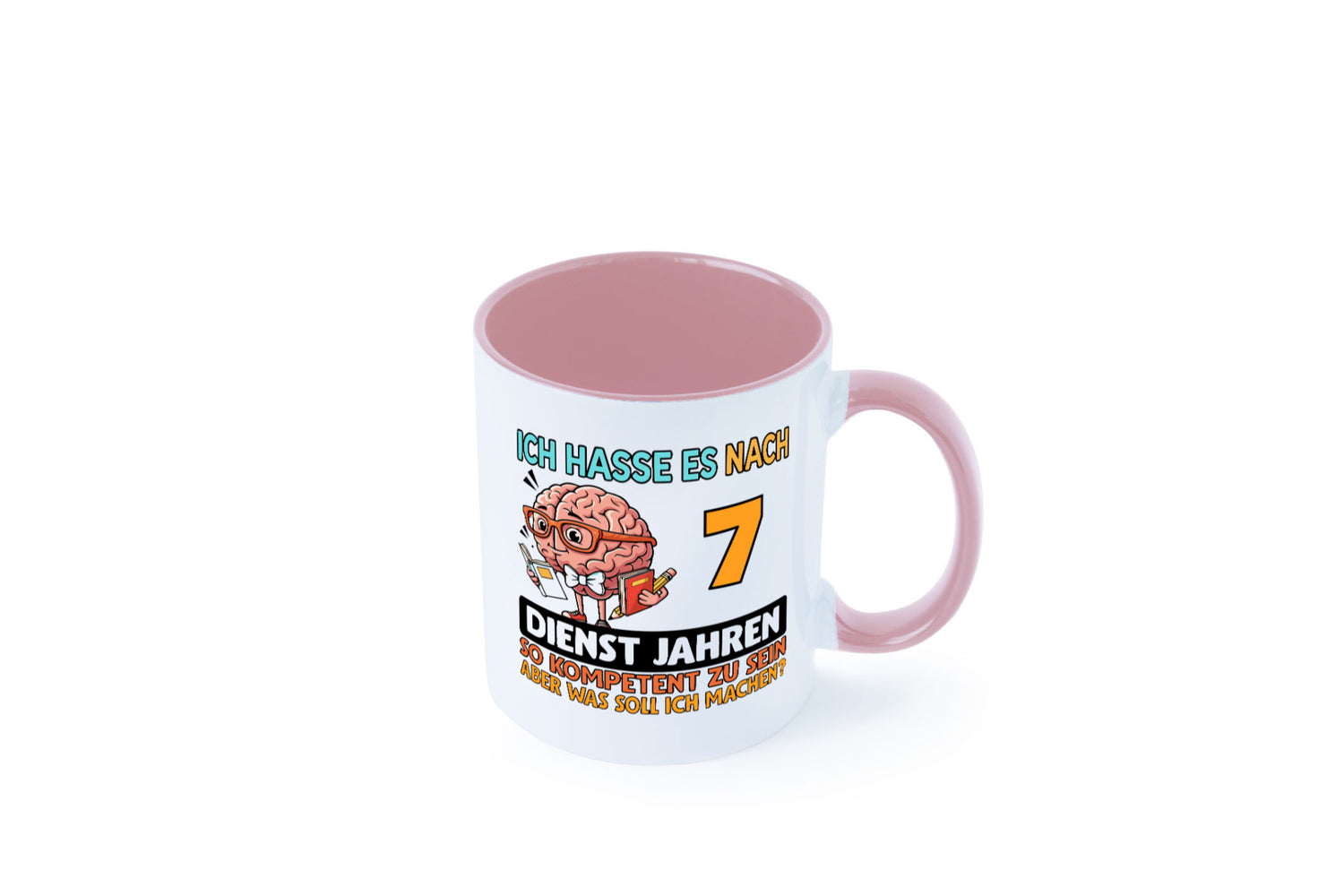 7 Dienstjahre | Arbeit Kompetent lustig Kollegen Büro Geschenk Tasse