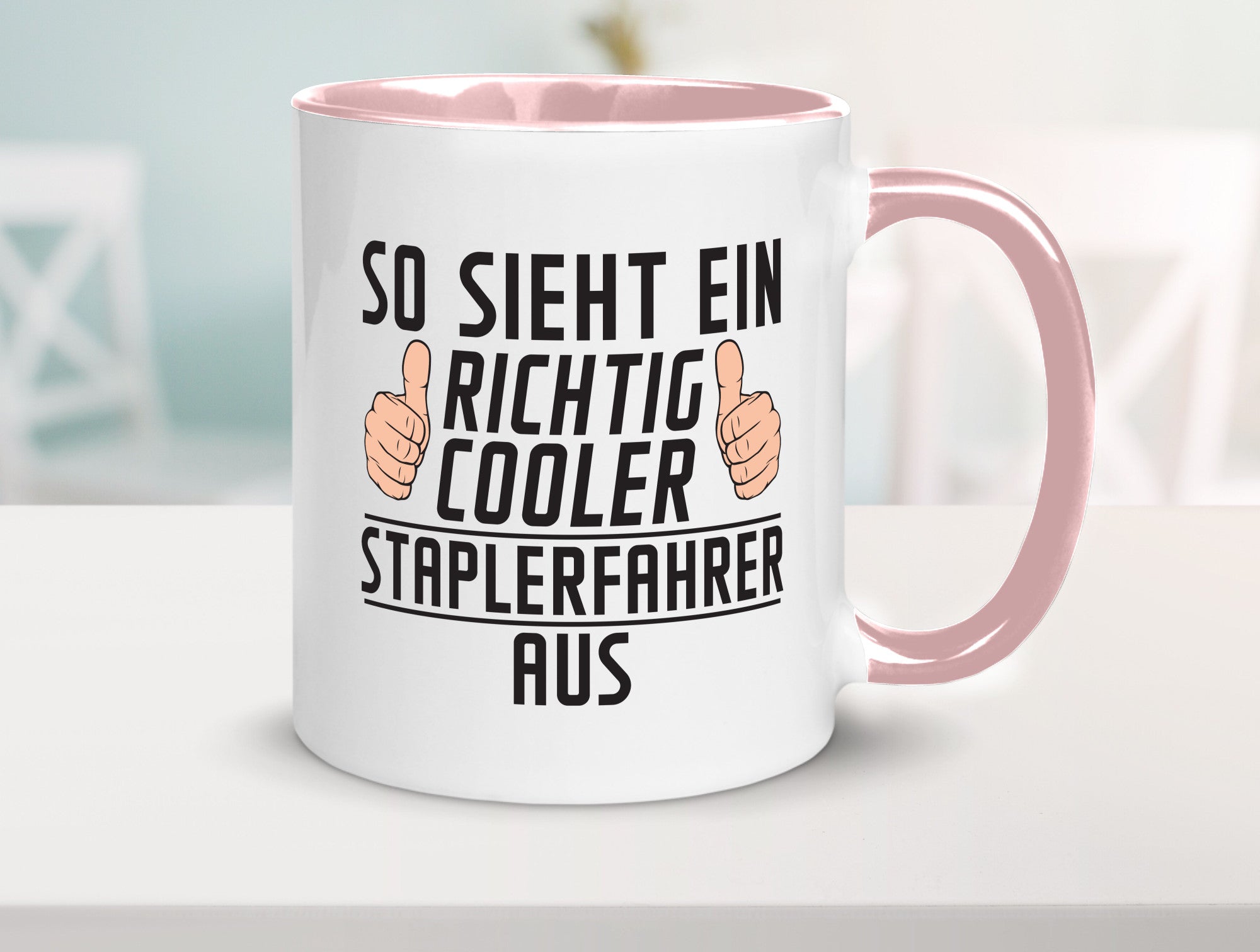 Richtig Cooler Staplerfahrer | Gabelstapler Fahrer Humor Geschenkidee Tasse