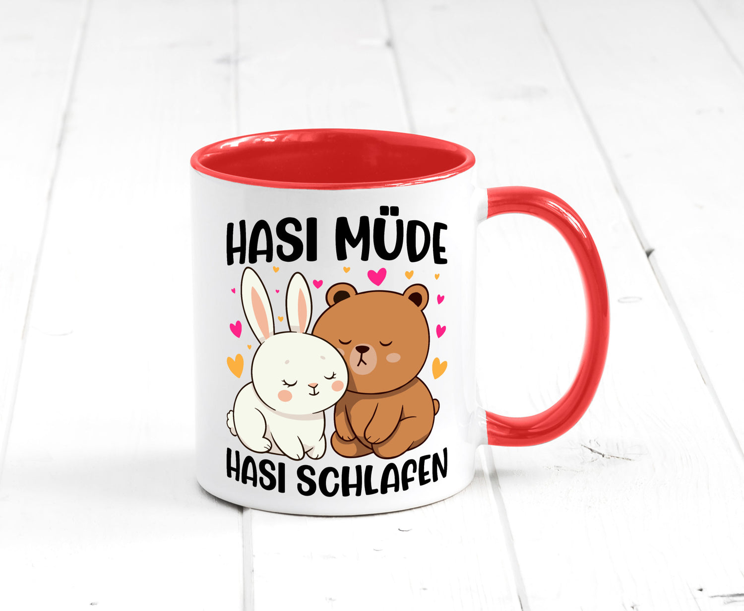 Hasi Müde | schlafen Kaninchen Häschen v2 lustiger Spruch Geschenk Humor