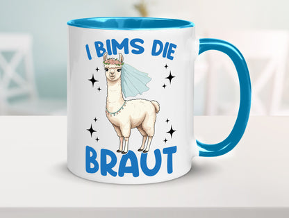 I Bims die Braut | Lama JGA Hochzeit lustig Humor Geschenkidee Geschenk Tasse