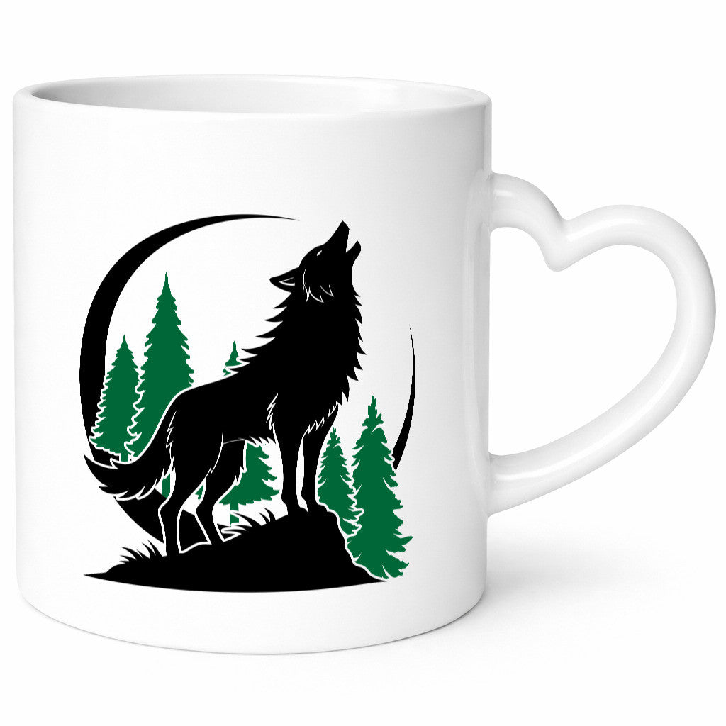 Wolf | Wald Schreiender lustig Humor Geschenkidee Geschenk Tasse